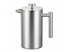 My Green Deal – RVS French Press 600 ml – Cafetiere – French Press Koffiemaker – Premium 304 RVS – Dubbelwandig & Vaatwasserbestendig