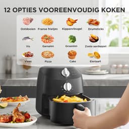 Midea Airfryer MAF20P0BPK - Compact 2L, 1150W, olievrij frituren — thumbnail 2