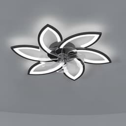 Plafondventilator met verlichting en afstandsbediening, 66W LED, 4600 lumen, dimbaar, 6 snelheden, 78 cm- Wit. — thumbnail 5