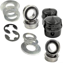 Dailygoods- Voorwielring - Dragende Omzettingsuitrusting - Conversiekit - Compatibel met Craftsman/Poulan/Husqvarna/Jonsered - Metaal/Rubber - Inhoud: 1 set - Wielbus — thumbnail 5