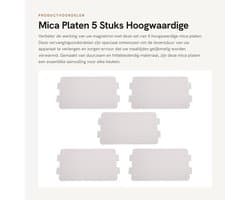Dailygoods- Mica Plaat - 5 Stuks - Hoge Temperatuur Weerstand - Duurzaam - Magnetron Onderdeel - Isolerende Eigenschappen - Milieuvriendelijk - Microwaveplaat