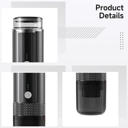 OLOEY Draagbaar koffiezetapparaat-automatisch mini draadloos koffiezetapparaat-oplaadbaar-met ingebouwde batterij-geschikt voor reizen, kamperen-autorijden-thuis en op kantoor-compatibel met K-Cup koffiecapsules — thumbnail 2
