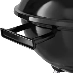 tectake® Houtskool Barbeque - Kogel BBQ - Ø 41,5 cm Grillplaat - Grill met 2 Wielen - Smoker met Deksel - Rond - Zwart - Metaal — thumbnail 5