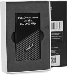 Snelle Externe SSD - Draagbare Opslag - Bestanden Overzetten - OTG Smartphone Compatibel - 500 GB - Zwart — thumbnail 4