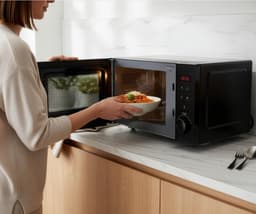 Solo magnetron - Compacte oven - Maaltijden opwarmen - 5 standen - 20 liter - Matzwart — thumbnail 3