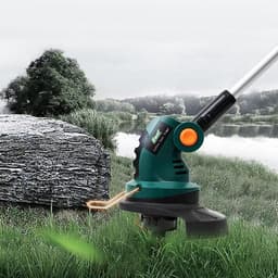 Handgrasmaaier - Tuinmaaier - Gazon Onderhoud - Oplaadbaar - 4 kg - Grijs — thumbnail 3