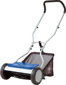 Kooimaaier - Handgrasmaaier Duwmaaier - Gazon Onderhoud - Stille Werking - 38 cm maaibreedte - Blauw — thumbnail 1