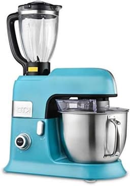 Keukenmachine 6.5L - Kneedmachine Mixer - Bakken en Koken - 1300W Krachtig Vermogen - 10 Snelheden - Blauw — thumbnail 1