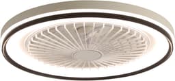 Re-purelife® Koel Zomer Collectie compacte plafondventilator voor slaapkamer, werkkamer of compacte woonkamer | ventilator met ABS | afstandsbediening, 6 snelheden en winterstand | 18W LED | rustige moderne uitstraling wit 48 × 48 × 13 cm — thumbnail 3