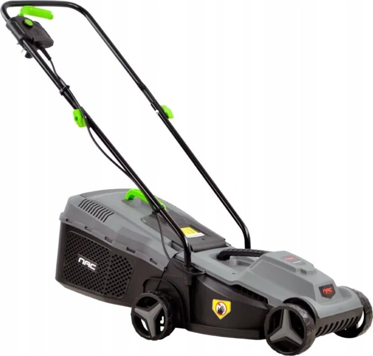 NAC LE10-32-PB-YE - Elektrische Grasmaaier - 1000W - 32cm - Ergonomische Handgreep — afbeelding 1