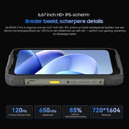 Blackview ROCK 2 Pro Robuuste Smartphone 5G - Gemini AI - 32GB RAM - 256GB ROM - 6.67 inch 120Hz - 15000mAh - IP68/IP69K - Android 16 Robuuste Telefoon - NFC - GPS - OTG - Geel — thumbnail 4