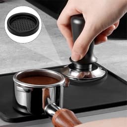 Espressostamper - Koffie Tamper - Perfect Koffie Maken - Veerbelast Ontwerp - 53 mm - Zwart — thumbnail 4