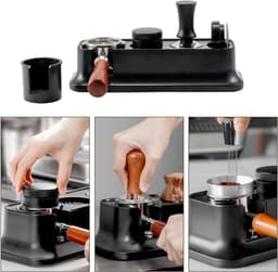 Espresso Station - Koffie Accessoires - Barista Werkplek - Multifunctioneel Ontwerp - 51-58mm Compatibel - Zwart — thumbnail 4