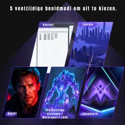 YOR® Gaming Monitor 240hz - Gaming Monitor - Zwart - ‎‎20cm x 62cm x 46cm — thumbnail 3