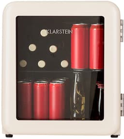 Klarstein Drankkoeler minikoelkast met glazen deur, 48 liter minikoelkast voor kamer en kantoor, kleine met uitneembaar schap, kleine koelkast, binnen-/buitenkoelkast, stille werking, 0-10 °C - Verstelbaar Compact - Drankkoelkast — thumbnail 1