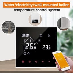 Slimme Wifi Thermostaat voor Elektrische Vloerverwarming met Touchscreen en App Bediening — thumbnail 3
