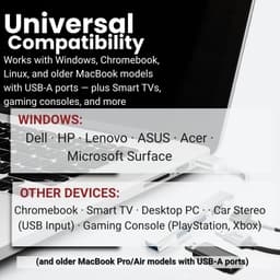 USB A Multi-Poort Extender - USB Hub - Extra Poorten Toevoegen - Hoge Snelheid 5Gbps - 4 Poorten - Zwart — thumbnail 2