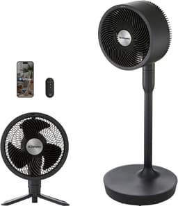Dimplex DUOCOOL 2-in-1 Smart Draadloze Statiefventilator – Ventilator Staand - Tafelventilator - 45u Accu - 20m Bereik – Fluisterstil (36dB) – Bediening via App & Afstandsbediening — thumbnail 1