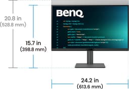 BenQ RD270Q – 27” QHD IPS Monitor – 144Hz – Nano Matte – USB‑C 65W – Programmeer‑ & Werkmonitor — thumbnail 3