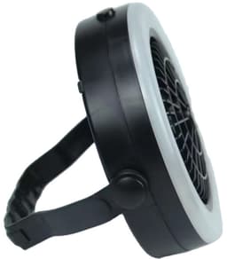 LED Camping lamp en ventilator - Draagbaar - Plafondventilator - Tentventilator - Op batterij (3xAA) - Wit licht — thumbnail 3