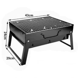 Draagbare houtskoolbarbecue — Geschikt voor 5–7 personen — Middelgroot — Opvouwbaar — Gemakkelijk mee te nemen — Ideaal voor picknicks, op reis, op het terras of bij het kamperen in de tuin — 43 x 29 x 23 cm — thumbnail 2