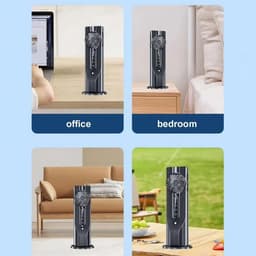Draagbare Air Cooler - Toren Ventilator - Persoonlijke Koeling - Stille Waterkoeling - USB Aangedreven - Wit — thumbnail 2