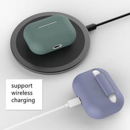 Hoesje geschikt voor Apple AirPods Pro - Siliconen case - AirPods cover - Protective case - Beschermhoes - Hoes oortjes - Softcase - Oplaadcase bescherming - Krasbestendig - Wit - 1 stuk - Jony — thumbnail 5