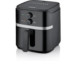 Hete Lucht Frituur - Airfryer Oven - Gezond Koken - Snelle Bereiding - 5 Liter - Zwart Zilver