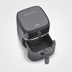 Hete Lucht Frituur - Airfryer Oven - Gezond Koken - Snelle Bereiding - 5 Liter - Zwart Zilver — thumbnail 4