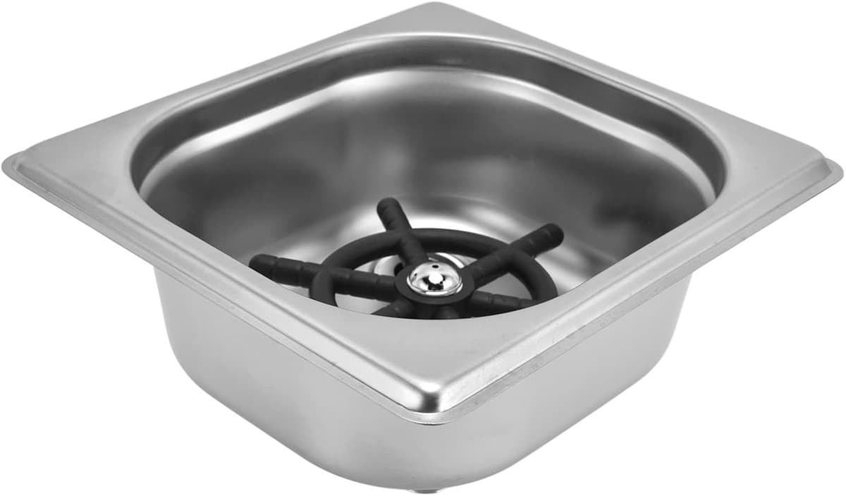 Glazenspoeler - Kopjesreiniger - Efficiënt Glazen Wassen - Automatisch Reinigingsproces - 17.6 cm Lengte - Roestvrij staal — afbeelding 1
