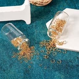 500 stuks open springringen van 304 roestvrij staal met echte 18K vergulde afwerking, ideaal voor sieraden maken en reparaties met duurzame kwaliteit — thumbnail 3