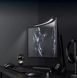 Licht gebogen monitor met verstelbare helderheid en drie lichtmodi voor optimale oogbescherming en comfortabel gebruik gedurende lange uren — thumbnail 2