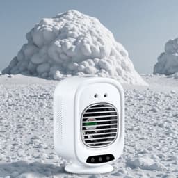 KZQ Draagbare 2 In 1 Luchtkoeler Wit Luxe Model - Draagbare Luchtkoeler Bureauventilator Met 3 Snelheden Usb Voor Kantoor Of Slaapkamer - Extra Functies En Hoger Vermogen — thumbnail 2