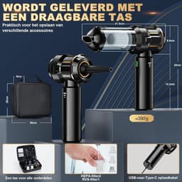 Draadloze handstofzuiger 4-in-1 - 25000Pa zuigkracht - borstelloze motor - 6000mAh batterij — thumbnail 5