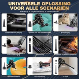 Draadloze handstofzuiger 4-in-1 - 25000Pa zuigkracht - borstelloze motor - 6000mAh batterij — thumbnail 3