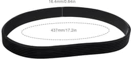 NTH products- Aandrijfriem Rubber 16,4mm Breedte - Gesloten Lus - 437mm Omtrek - Compatibel met Spear & Jackson S1334ER - Slijtvast - Duurzaam - Grasmaaier Riem — thumbnail 4