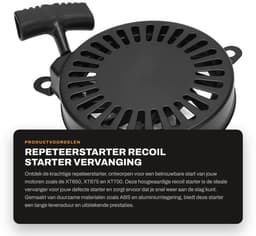 Dailygoods- Repeteerstarter Vervanging 14 165 07 S - Recoil Starter - Motorstarter - Geschikt voor XT650/XT675/XT700 - ABS/Aluminiumlegering - Inclusief 1 Starter - Startmotor — thumbnail 5