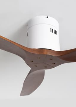 CREATE - Plafondventilator silent 100% hout 40W (Ø112cm) - Geen licht - WIFI + Afstandsbediening - 6 snelheden - Programmeerbaar - WIND CALM NATURAL WOOD — thumbnail 2