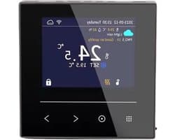 Slimme Thermostaat - WiFi Thermostaat - Comfort Verwarmen - App Bediening - LCD Kleurenscherm - Wit