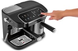 Karaca Hatir Perfetto - Espresso- en Turkse Koffiemachine INOX – 20 Bar – 1900W – Melkopschuimer – 1,8L Waterreservoir — thumbnail 5