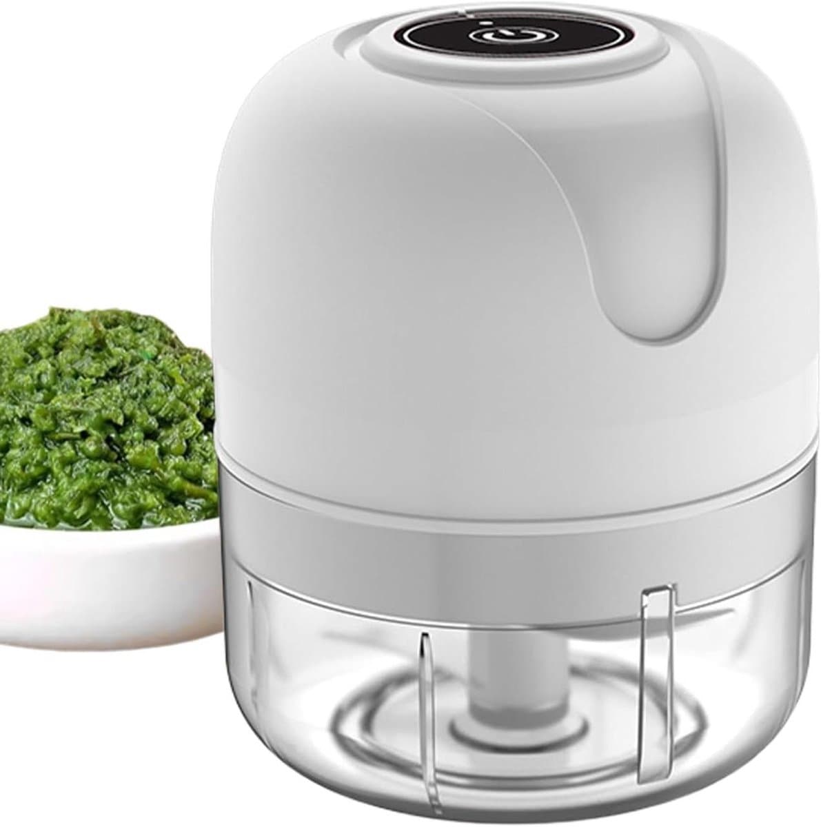 Uienhakker | USB Oplaadbaar Keukengerei Rolling GroentenMixer | Draagbare Elektrische Keukenmachine Voor Vlees Chili Ui Gehakte Fruit Noten,Fijn gehakt — afbeelding 1