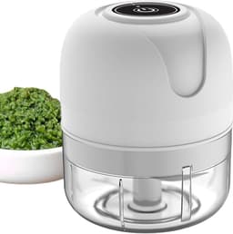 Uienhakker | USB Oplaadbaar Keukengerei Rolling GroentenMixer | Draagbare Elektrische Keukenmachine Voor Vlees Chili Ui Gehakte Fruit Noten,Fijn gehakt — thumbnail 1
