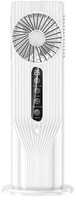 Draagbare airconditioning, 6 snelheidsinstellingen, persoonlijke koelventilator, met 6-uurs timer, 3-in-1 luchtkoeler, geschikt voor kamers, kantoren en kamperen, wit — thumbnail 1