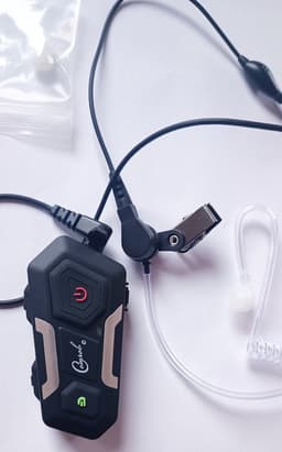 Fiets / scheidsrechter / boot communicatie intercom v3 plus D systeem voor 2 personen max 1200 meter Intern een FM radio — thumbnail 5