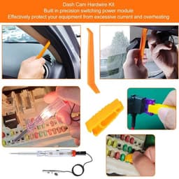 - Dashcam-hardwire-kit - Mini USB-hardwire-kit - Laagspanningsbeveiliging - 11 ft oplaadkabel - 12V-28V naar 5V - Geschikt voor Dashcam — thumbnail 4