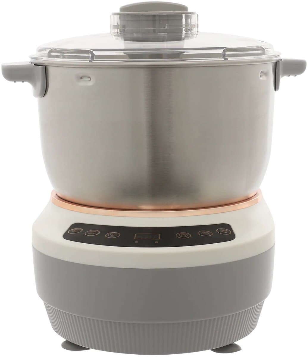 Damenzo - Deegmachine - Deegkneedmachine - Keukenmachine - Deegmixer - Mixer - Kneedmachine - 250 W - Capaciteit 7 Liter - Wit — afbeelding 1