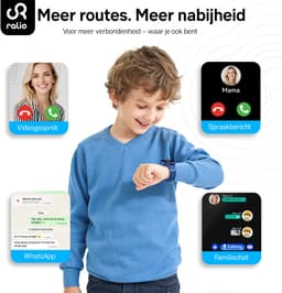 Ralio R5 Ultra 4G GPS Horloge Kind met simkaart – Videobellen – Dual Camera –- Android OS - Smartwatch Kinderen met 1,83"AMOLED Display – SOS-knop – Ruim geheugen van 2 GB + 16 GB – GPS Tracker – Voor Jongens en Meisjes — thumbnail 2