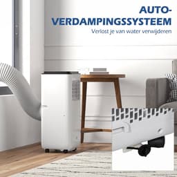 Sogiol - Mobiele Airco - Draagbare Airconditioner - 5-in-1 Koelen ontvochtigen ventilator automatisch en slaapstand - 10000 BTU - voor 35 m² - met Afstandsbediening - Wit — thumbnail 5