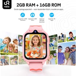 Ralio R5 Ultra 4G GPS Horloge Kind met simkaart – Videobellen – Dual Camera –- Android OS - Smartwatch Kinderen met 1,83"AMOLED Display – SOS-knop – Ruim geheugen van 2 GB + 16 GB – GPS Tracker – Voor Jongens en Meisjes — thumbnail 2