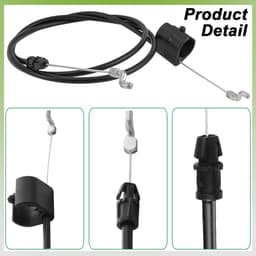 Dailygoods- Motorcontrolekabel Reserveonderdeel - Compatibel met Craftsman/Husqvarna/Poulan - Voor Roper/Weed Eater - Geschikt voor grasmaaier - Onderdeelnummer 183281/198463 - Grasmaaierkabel — thumbnail 2